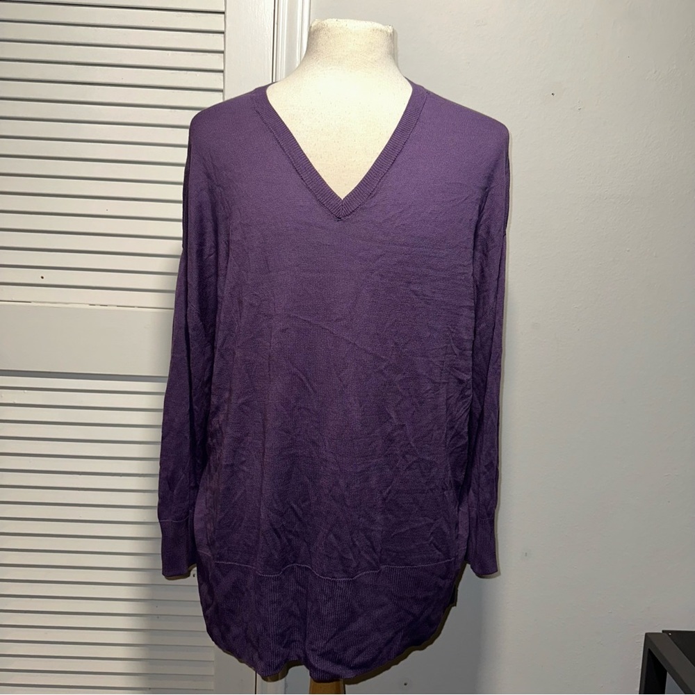 Worthington Woman Lightweight V-neck Sweater sz 2X